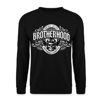 Moto Biker Bike - Sweat-shirt Unisexe - noir - Devant - Alina (178cm) & Michal (187cm)