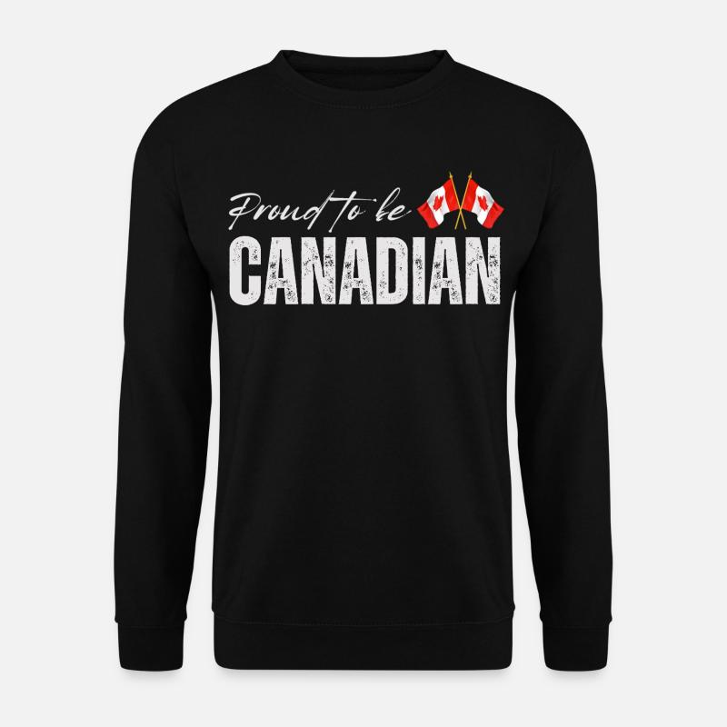 Drapeau du Canada, fierté canadienne - Sweat-shirt Unisexe - noir