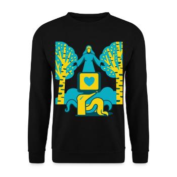 Holy Dream TV - Unisex Sweatshirt - black - Front - Alina (178cm) & Michal (187cm)