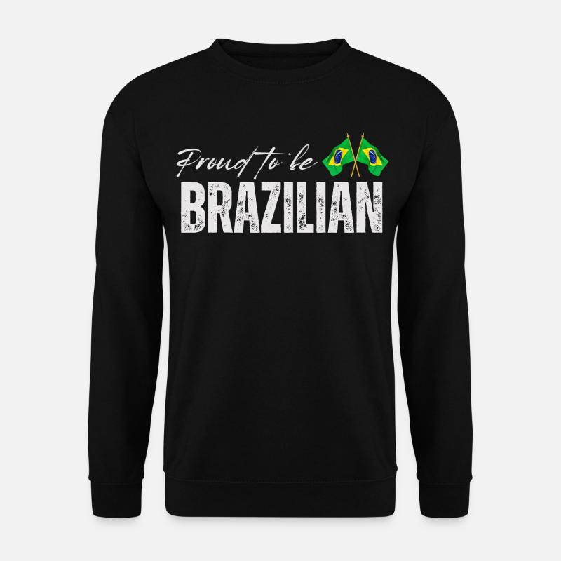 Fierté brésilienne, j'aime le Brésil - Sweat-shirt Unisexe - noir