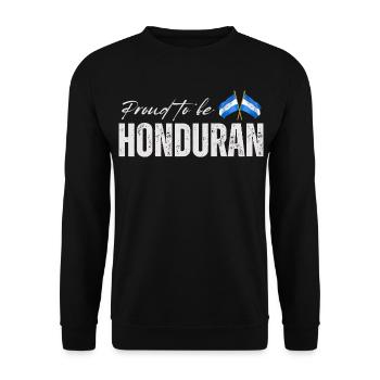 Honduran pride, I love Honduras - Unisex Sweatshirt - black - Front - Alina (178cm) & Michal (187cm)