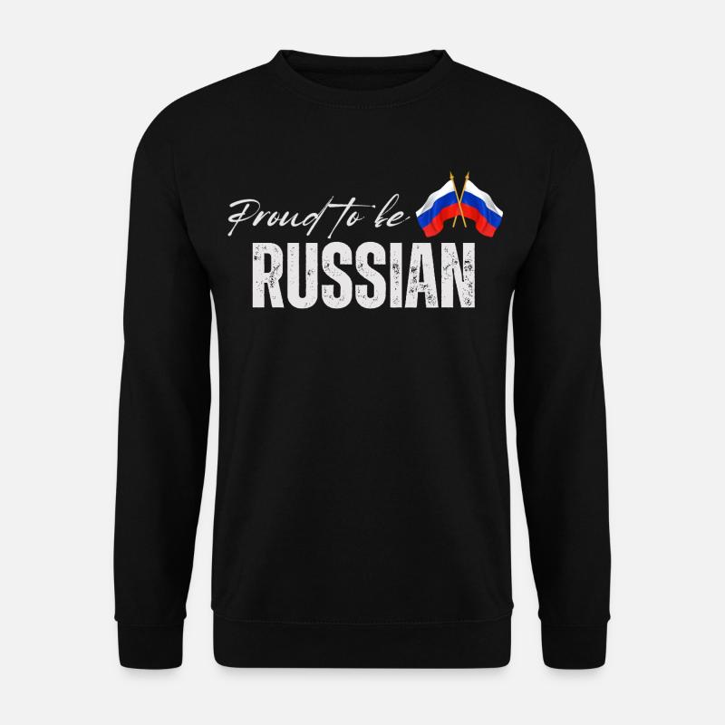 Fierté russe, fabriquée en Russie - Sweat-shirt Unisexe - noir