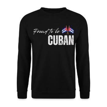 Fierté cubaine, j'aime Cuba - Sweat-shirt Unisexe - noir - Devant - Alina (178cm) & Michal (187cm)