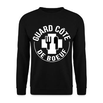 Prime rib guard - Unisex Sweatshirt - black - Front - Alina (178cm) & Michal (187cm)