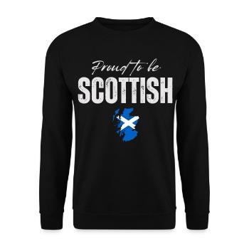 Scottish pride, I love Scotland - Unisex Sweatshirt - black - Front - Alina (178cm) & Michal (187cm)
