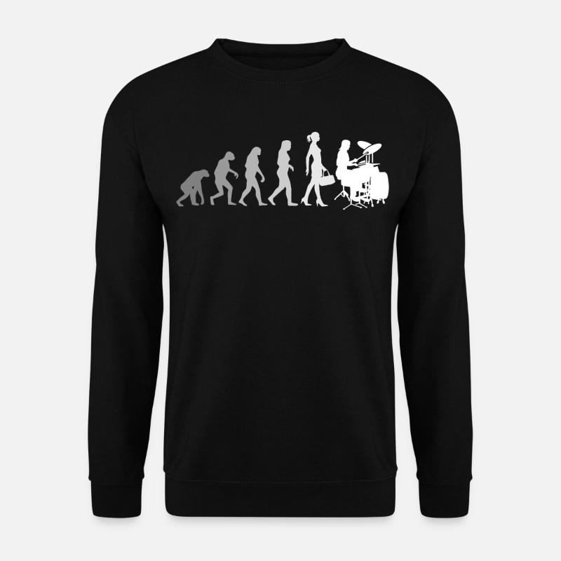 Evolution Schlagzeugerin Percussion Drummer - Unisex Sweatshirt - black