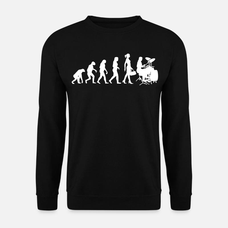 Evolution Schlagzeugerin Percussion Drummer Lady - Unisex Sweatshirt - black