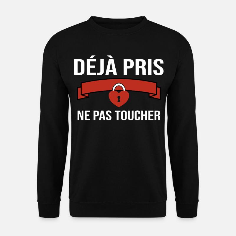 Paarhumor - Humorvolle Botschaft für Verliebte - Unisex Pullover - Schwarz
