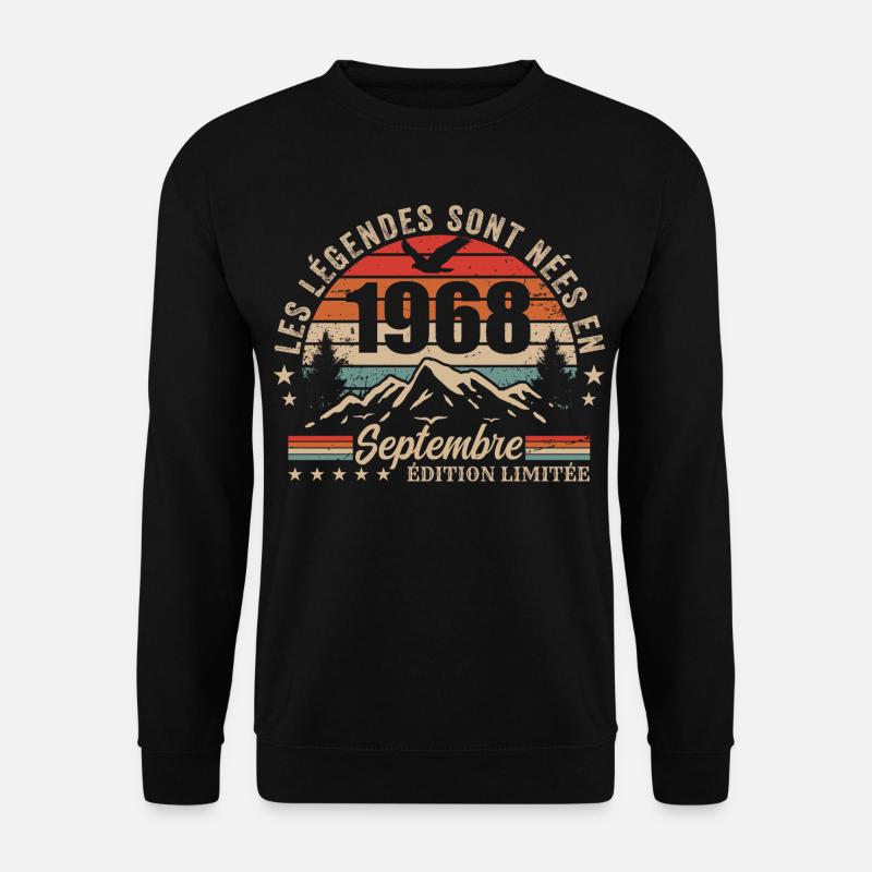 Legendary since September 1968 | September 1968 - Unisex Sweatshirt - black