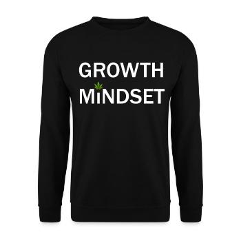 Growth Mindset - Unisex Sweatshirt - black - Front - Alina (178cm) & Michal (187cm)
