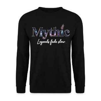 Mythic Constellation Design on Clothing - Unisex Sweatshirt - black - Front - Alina (178cm) & Michal (187cm)