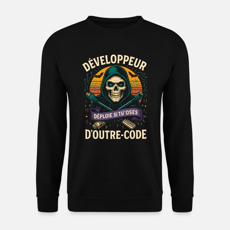 Web Developer - Halloween Skull - Unisex Sweatshirt - black