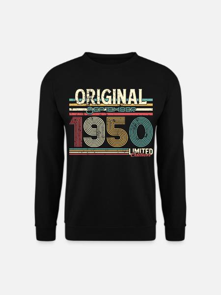 Retro September 1950 Limited Edition - Unisex Sweatshirt - black