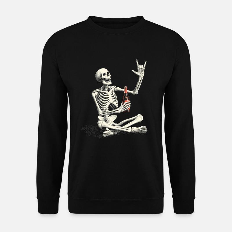 Rock Skelett - Unisex Pullover - Schwarz