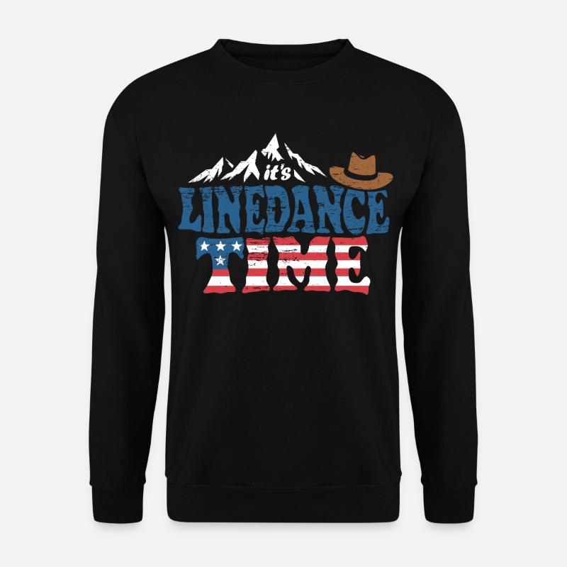 It's linedance time, Linedancing, Country USA - Unisex Sweatshirt - black