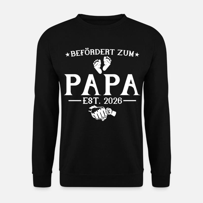 Befördert zum Papa est. 2026 - Unisex Pullover - Schwarz