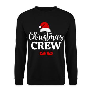 CHRISTMAS CREW - Unisex Sweatshirt - black - Front - Alina (178cm) & Michal (187cm)