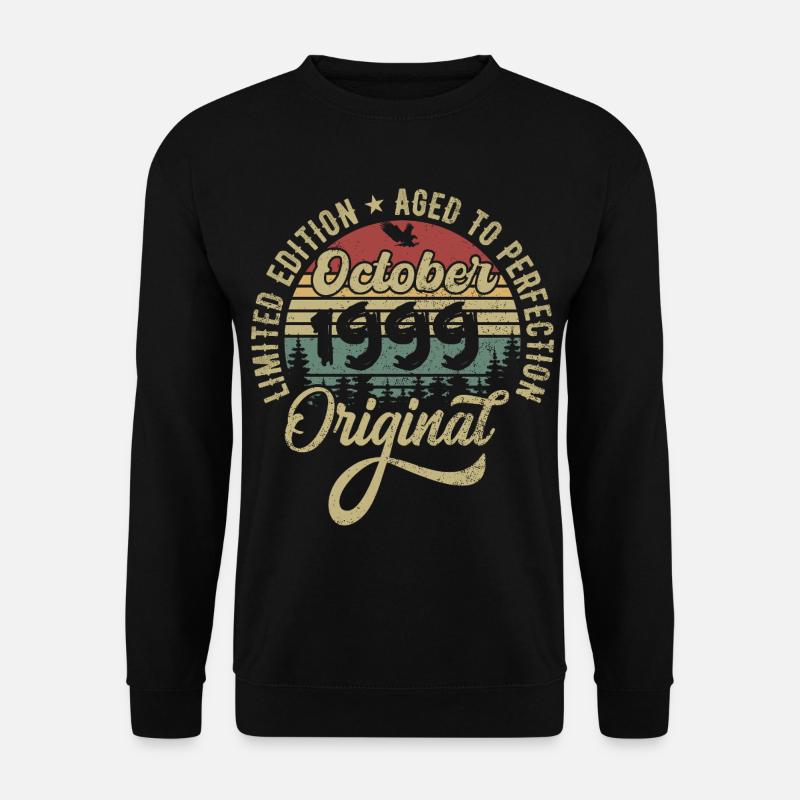 October 1999 Anniversary October 1999 October - Unisex Sweatshirt - black