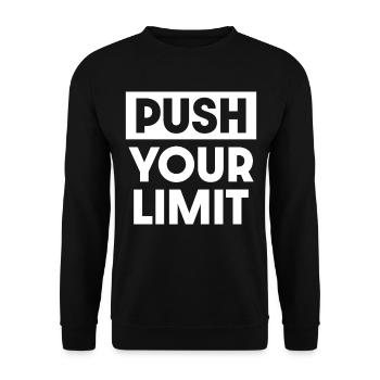 Repoussez vos limites - Sweat-shirt Unisexe - noir - Devant - Alina (178cm) & Michal (187cm)