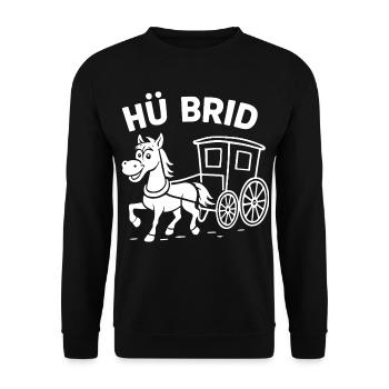 Hü Brid - Sweat-shirt Unisexe - noir - Devant - Alina (178cm) & Michal (187cm)