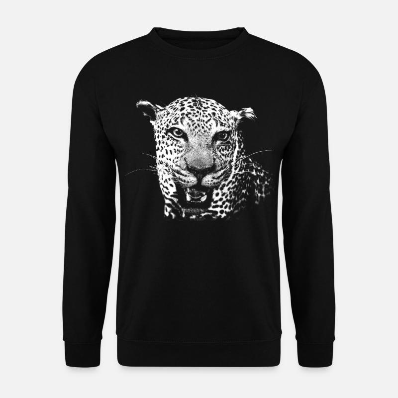Leopard - Unisex Pullover - Schwarz