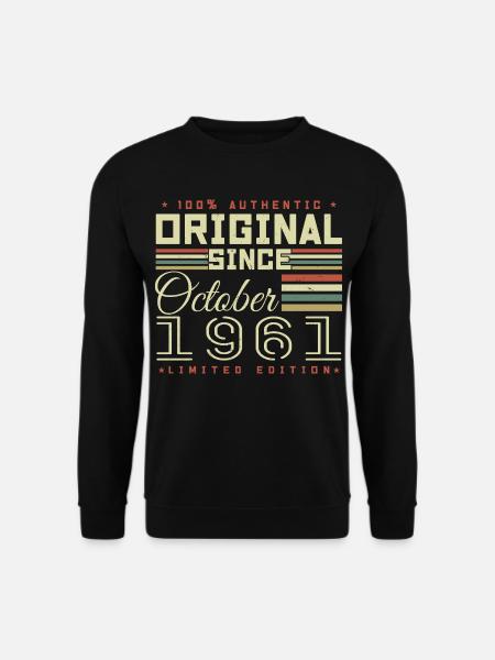 Legendary Since October 1961 | October 1961 - Unisex Sweatshirt - black