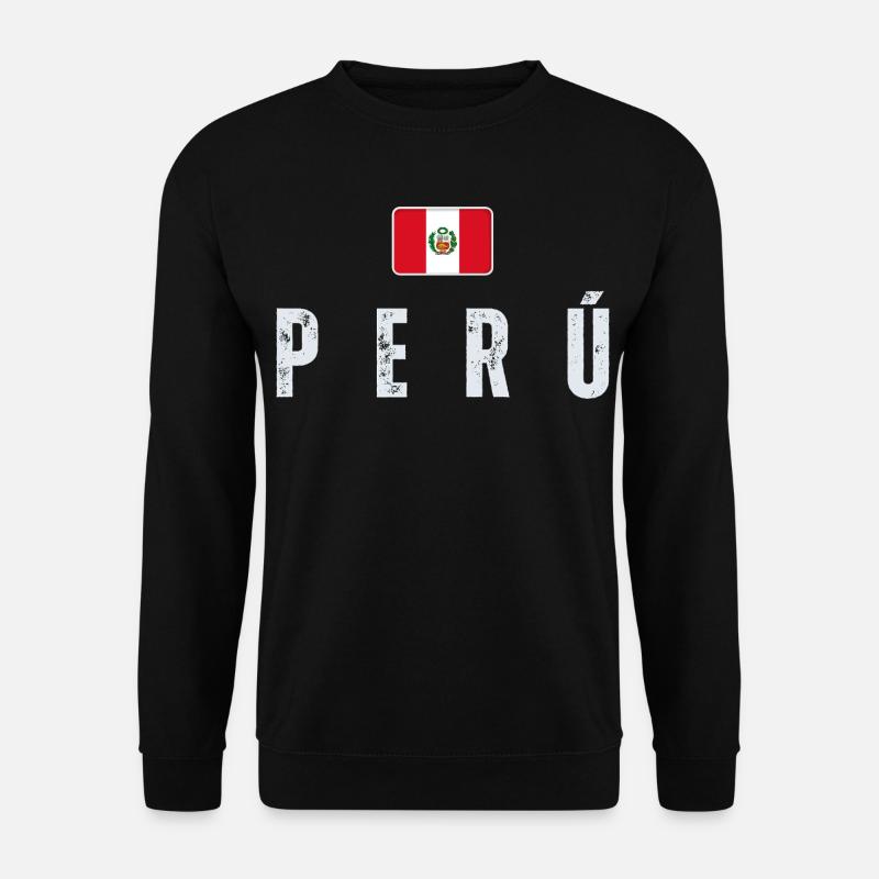I love Peru, Peruvian flag - Unisex Sweatshirt - black