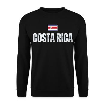 I love Costa Rica, Costa Rica flag - Unisex Sweatshirt - black - Front - Alina (178cm) & Michal (187cm)