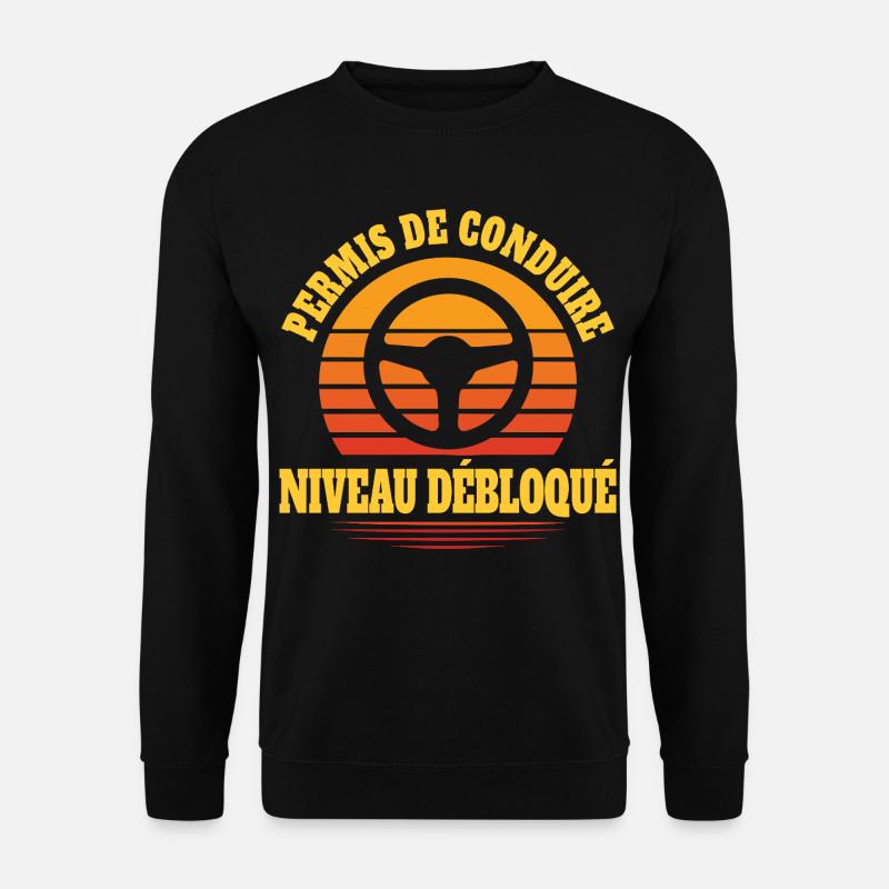 License Level Unlocked Gamer Driver - Unisex Sweatshirt - black