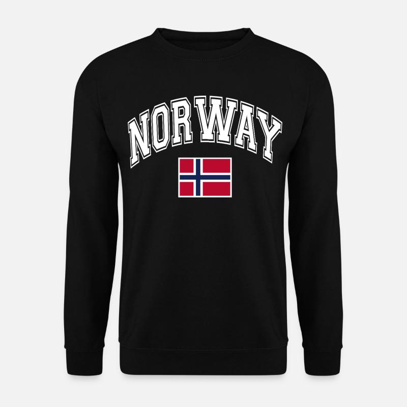 Norwegen Flagge - Unisex Pullover - Schwarz