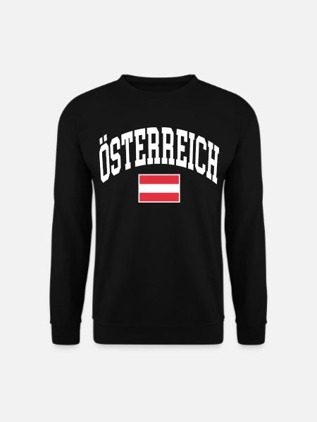 Austria Flag - Unisex Sweatshirt - black