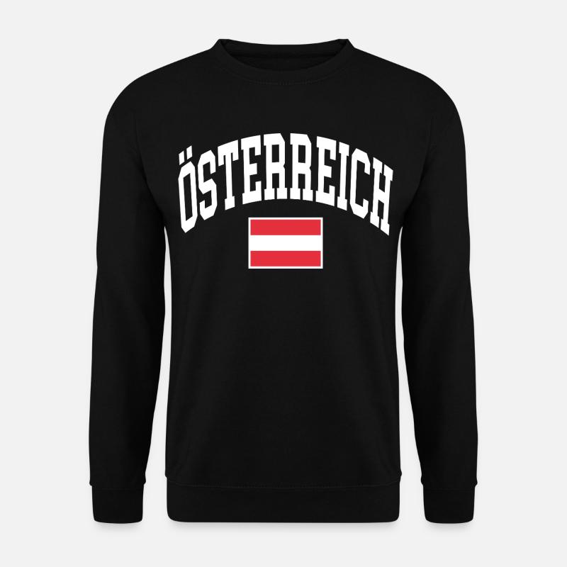 Austria Flag - Unisex Sweatshirt - black