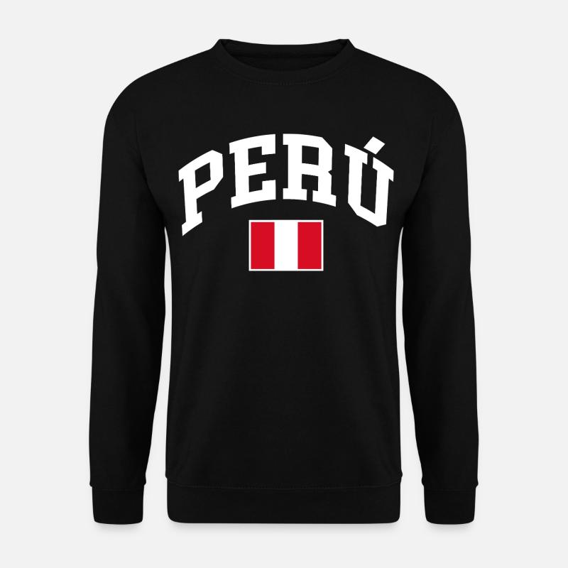 Drapeau du Pérou - Sweat-shirt Unisexe - noir