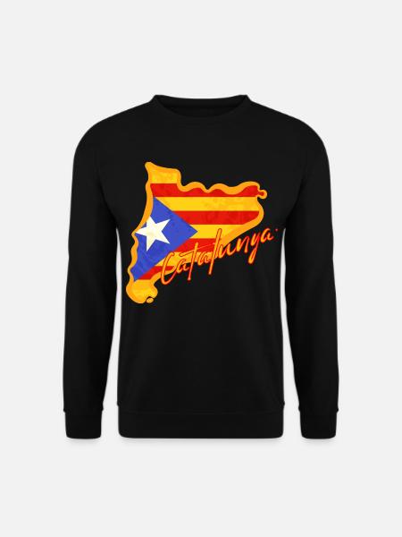 Ich liebe Katalonien, Karte von Katalonien - Unisex Pullover - Schwarz