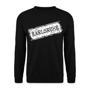 Karlsruhe - Unisex Sweatshirt - black - Front - Alina (178cm) & Michal (187cm)