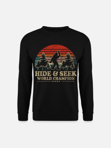 Cache-cache Champion du Monde Bigfoot - Sweat-shirt Unisexe - noir