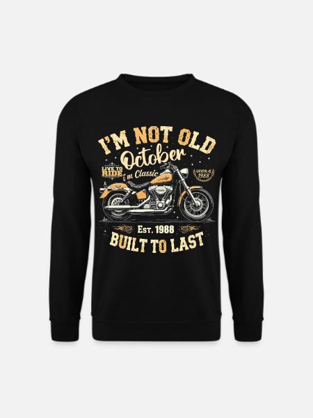 Birthday October 1988 Anniversary October 1988 - Unisex Sweatshirt - black