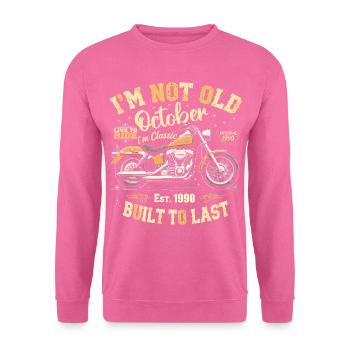 Birthday October 1990 Anniversary October 1990 - Unisex Sweatshirt - pink - Front