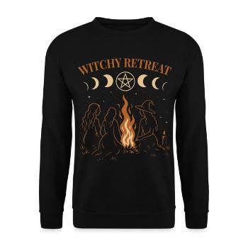Retraite de sorcières du feu rituel de Samhain - Sweat-shirt Unisexe - noir - Devant - Alina (178cm) & Michal (187cm)