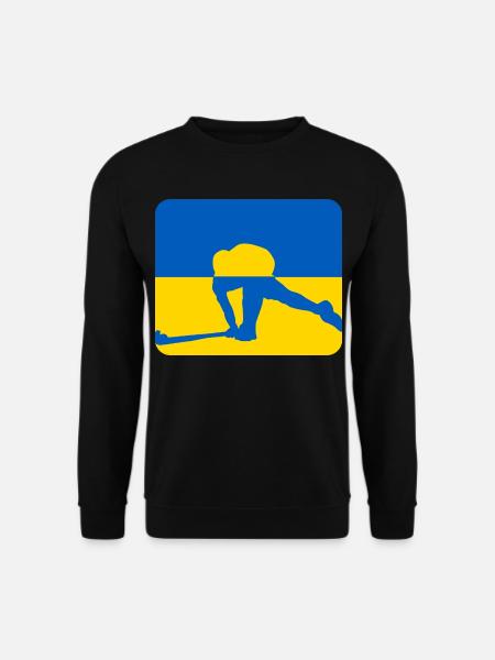 Ukraine Peace Hockey Design - Unisex Sweatshirt - black