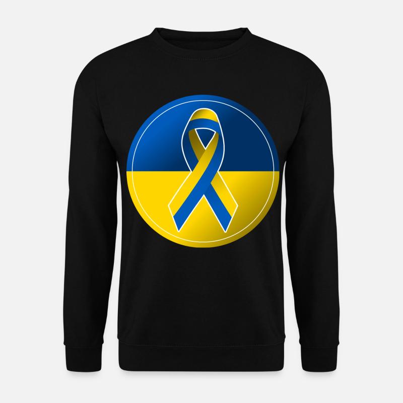 Solidarität Frieden Ukraine Demonstration - Unisex Pullover - Schwarz