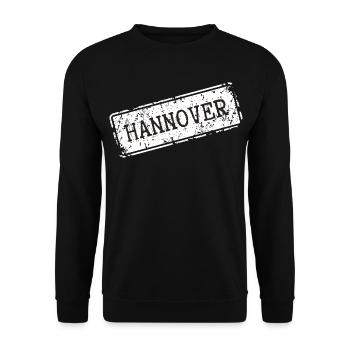 Hanover Design on Clothing - Unisex Sweatshirt - black - Front - Alina (178cm) & Michal (187cm)