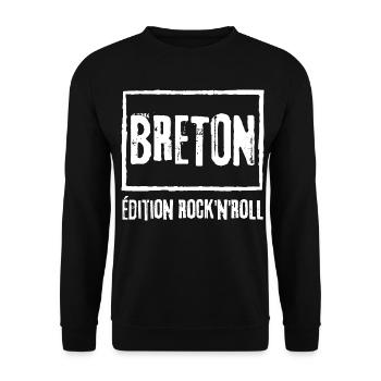Bretonische Edition Rock - Unisex Pullover - Schwarz - Vorne - Alina (178cm) & Michal (187cm)