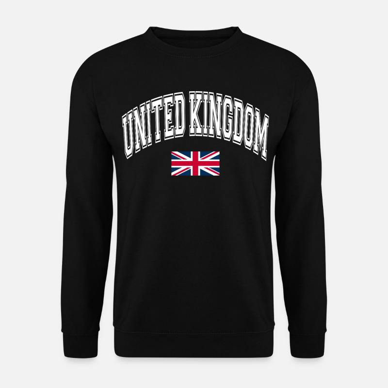 Drapeau du Royaume-Uni - Sweat-shirt Unisexe - noir