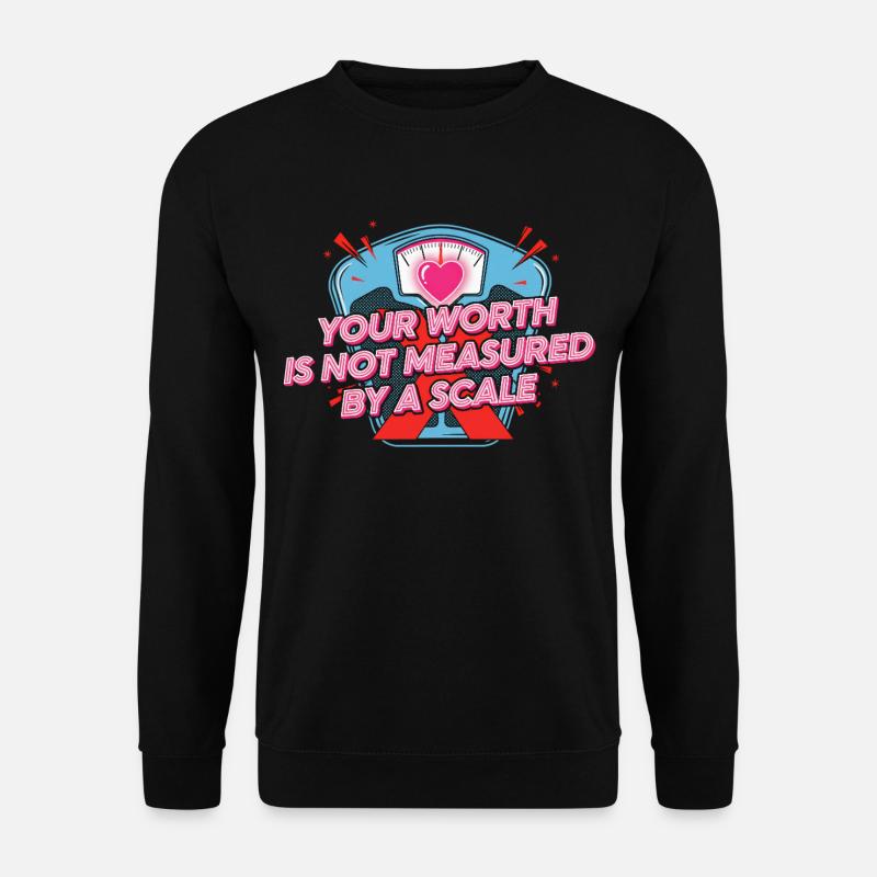 Motivierendes Herz Zitat Design - Unisex Pullover - Schwarz