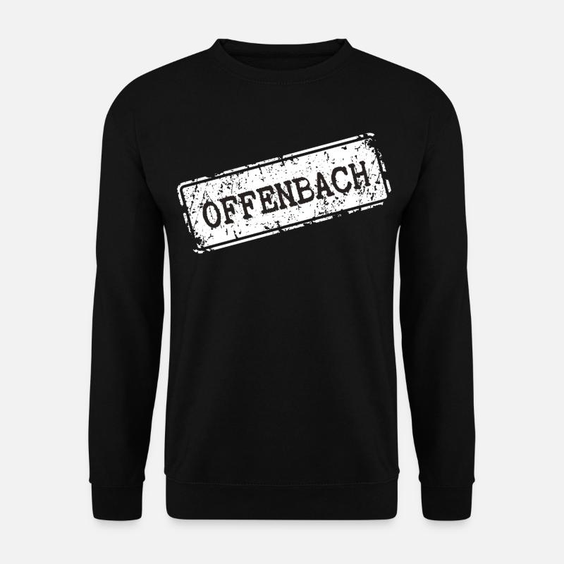 Retro Offenbach Design - Unisex Pullover - Schwarz