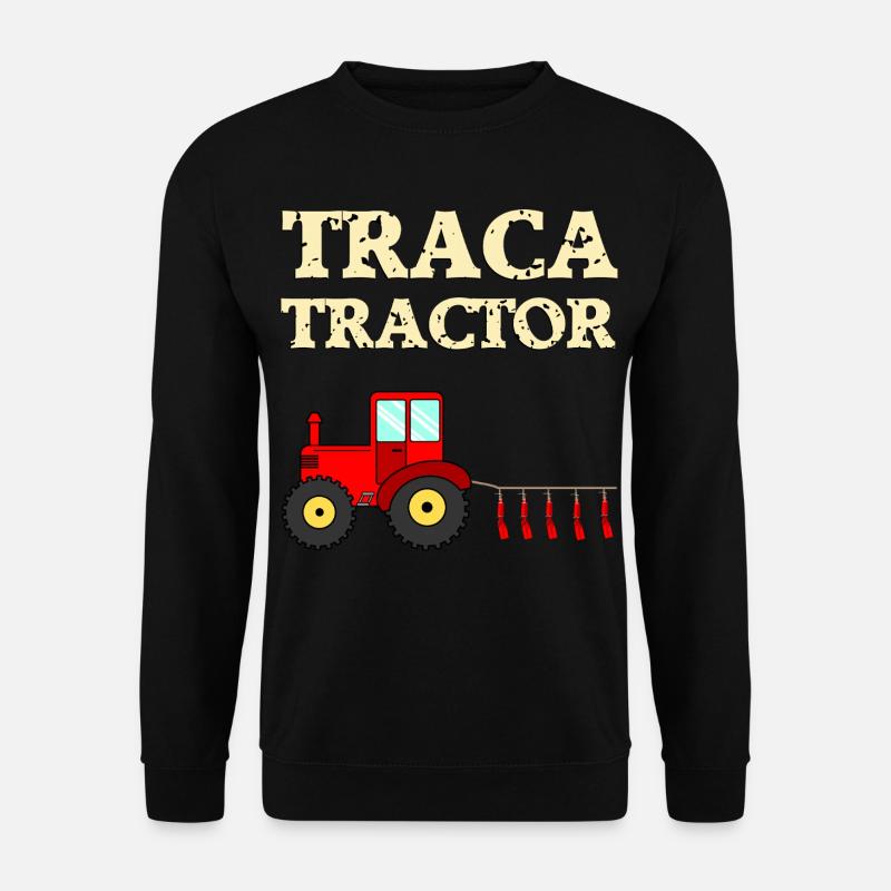 Traca Tractor - Unisex Pullover - Schwarz