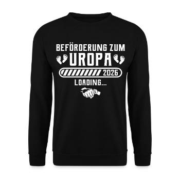 Arrière-grand-père 2026 annonce grossesse arrière-grand-père - Sweat-shirt Unisexe - noir - Devant - Alina (178cm) & Michal (187cm)