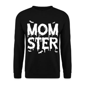 Momster - Unisex Sweatshirt - black - Front - Alina (178cm) & Michal (187cm)