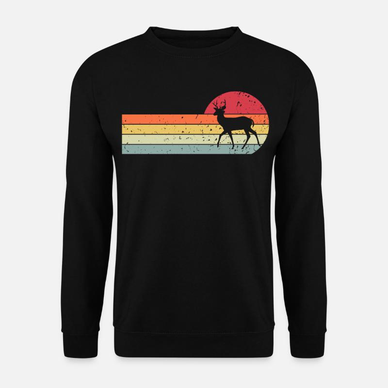 Reh - Unisex Pullover - Schwarz